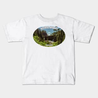 Natural Bridges, Brookings, Oregon Kids T-Shirt